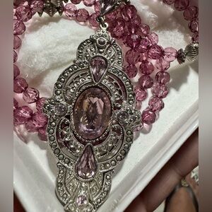 Nostalgia pink vintage Necklace